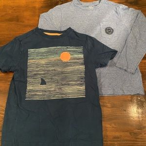 Vineyard Vines long-sleeve t-shirt and Gymboree short sleeve t-shirt